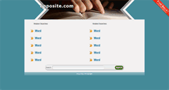 Desktop Screenshot of opposite.com